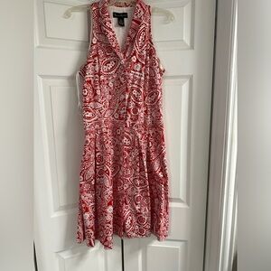 Cotton dress halter neck ,buttoned